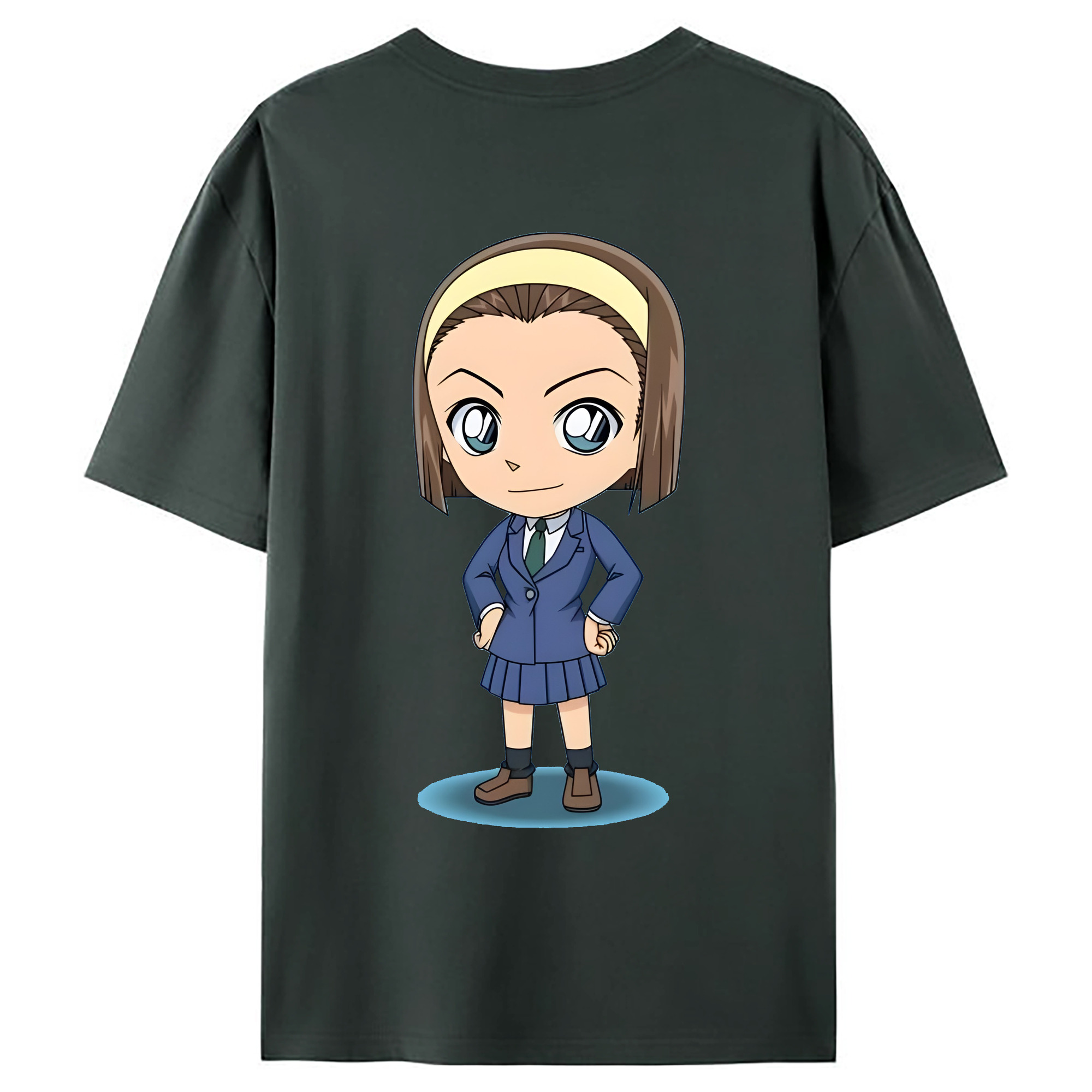 （画像用） 名探偵コナン 吉田 歩美 よしだ あゆみ Detective Conan my Yeager 綿100％ メンズ半袖Tシャツ（バックプリント） 通気性